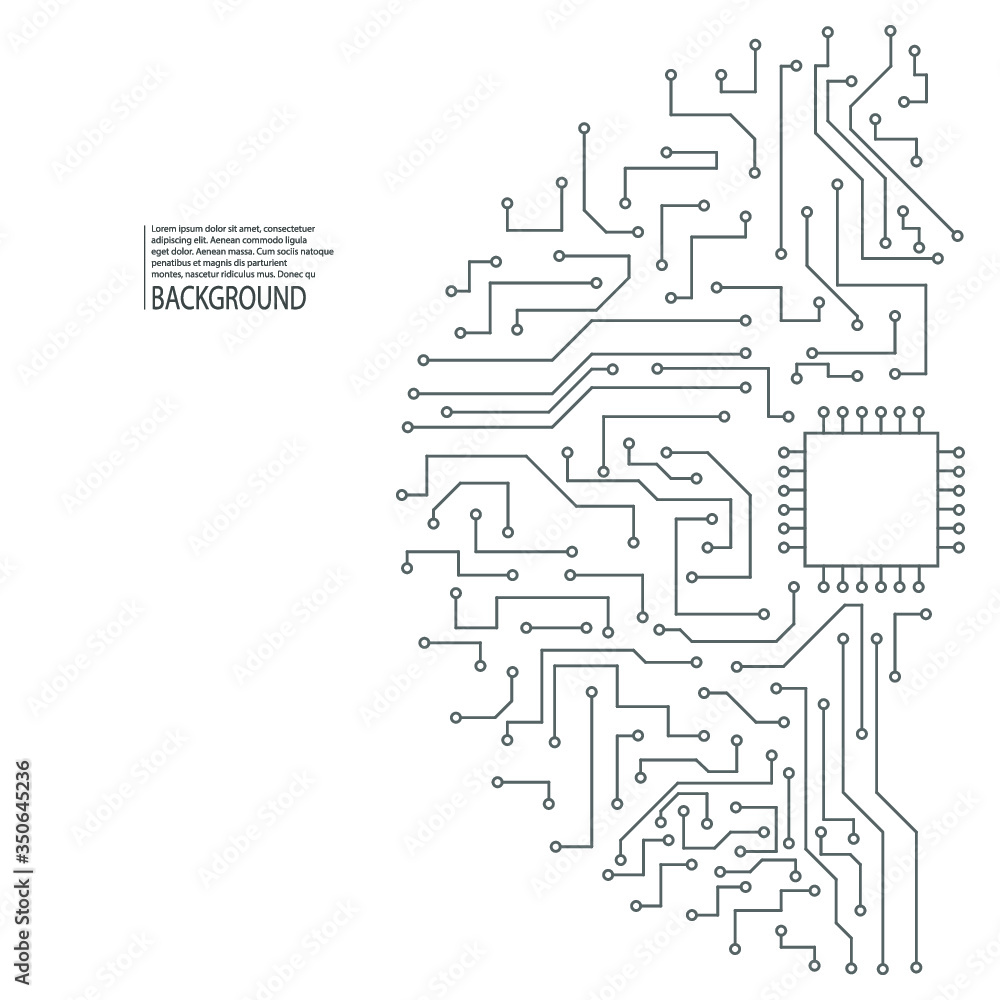 Poster abstract background of electronic board. motherboard. vector computing and science, connect and inte