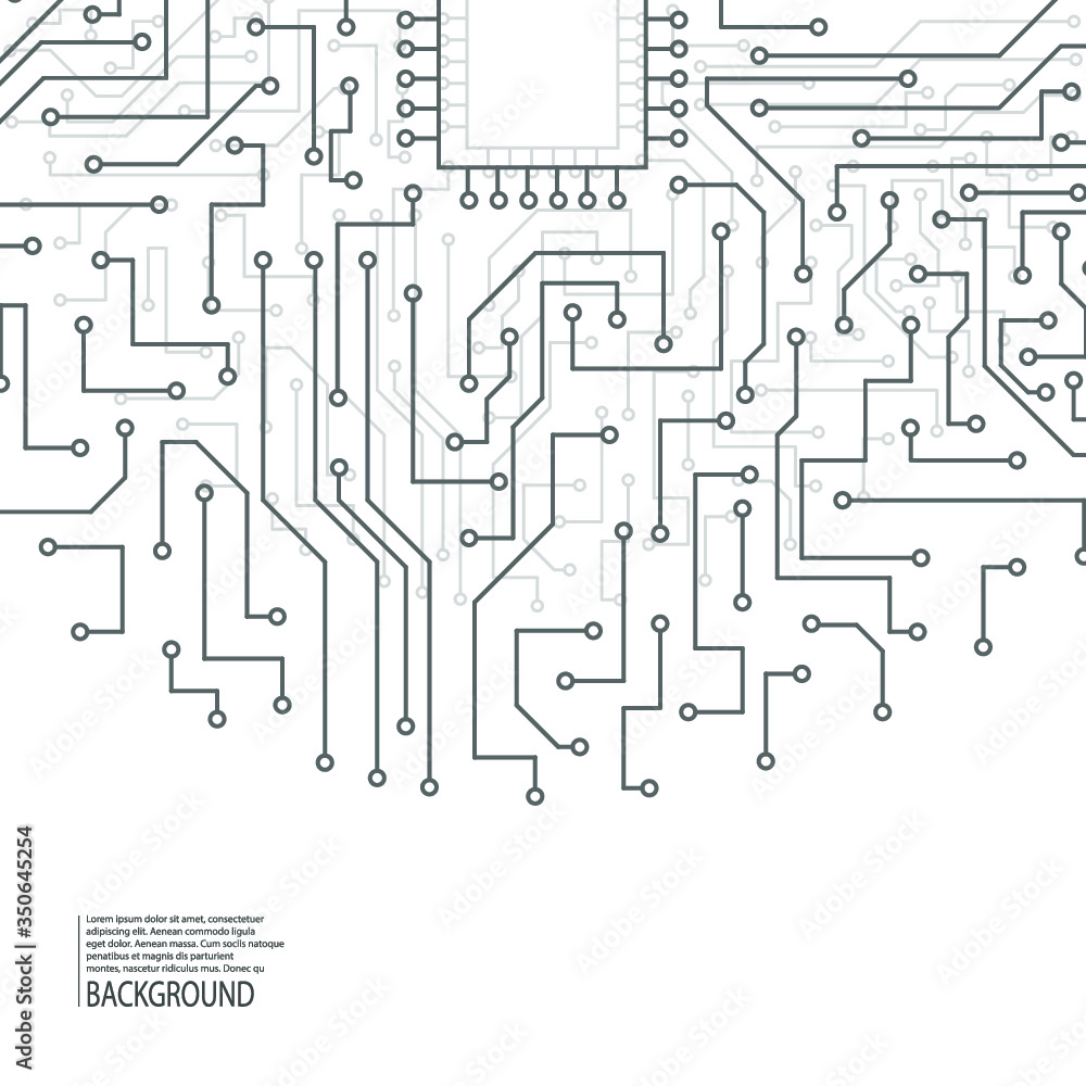 Poster abstract background of electronic board. motherboard. vector computing and science, connect and inte