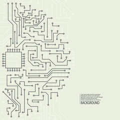 Abstract background of electronic board. Motherboard. vector computing and science, connect and internet concept. Information and data storage, communication