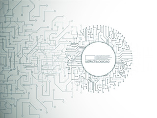 Motherboard. Vector. Abstract background of electronic board.