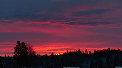 Winter sky in Norway