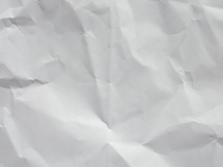 White crumpled paper texture background