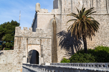 Fototapeta na wymiar Ploce gate in Dubrovnik