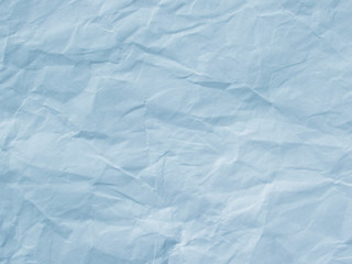 Light blue crumpled paper texture background