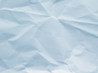 Light blue crumpled paper texture background