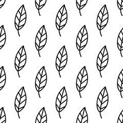 Floral seamless pattern. Isolated on white background. Vector stock illustration.