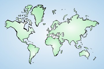 Vector world map