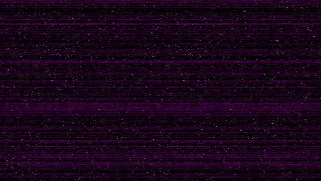 VHS Pink Static noise. Real capture. TV Transmission Signal Distortion. Noisy lines.  80s Video Footage in 4K scan