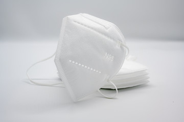 white mask covid background