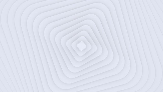 White light background, architectural futuristic construction, 3d motion design, layered paper art, looping animated 4K wallpaper, abstract geometric pattern, rectangles animation, square shapes