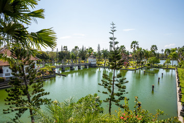Obraz premium Amlapura water palace - Taman Soekasada Ujung, Bali in Indonesia
