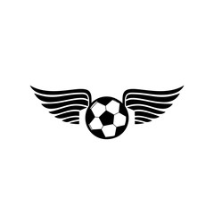 football or soccer team logo and vector icon
