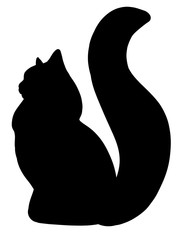 black cat silhouette