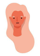 Isolated avatar woman cartoon vector design