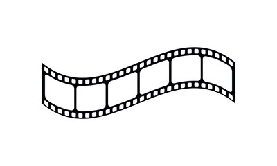 Fototapeta na wymiar Film strip frame or border set. Photo, cinema or movie negative. Vector illustration.