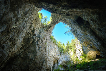 Rakov skocjan regional park small natural bridge