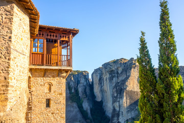 Sunny Balcony Over a Rocky Gorge