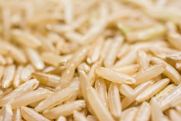 Macro shot of white rice