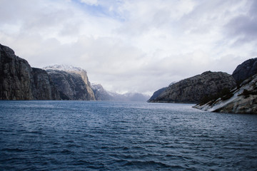 Fototapeta na wymiar Losefjord fjord Stavanger Norway