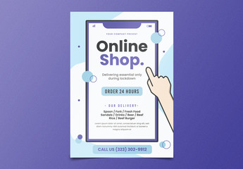Online Shopping Flyer Layout