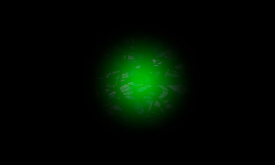 green planet in space