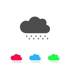 Rain icon flat