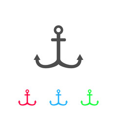 Anchor icon flat