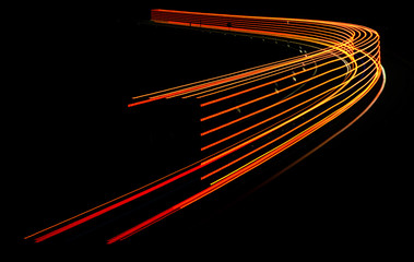 lights of cars with night