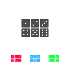 Dice icon flat