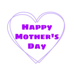 Happy mother's day wishes greeting card on abstract background, graphic design illustration wallpaper
