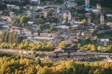 Old Mountain Village In The Autumn