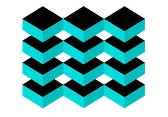 Terrazas adosadas en azul y negro © Gabrieuskal