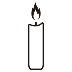 Candle icon vector illustration sign