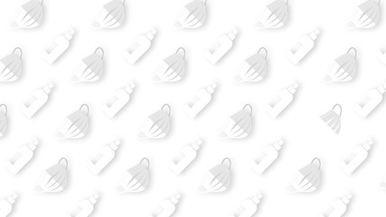 The white stencil background wallpaer is a mask and alcohol gel pattern pattern for presentations, banners, business cards and other high quality 8k graphics.resolution300