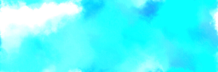 repeating pattern abstract watercolor background with watercolor paint with aqua, light cyan and aqua marine colors and space for text or image