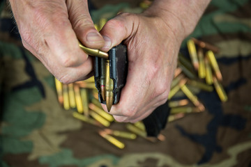 Ammunition, rifle bullets, artillery, weapons for war, defense and attack