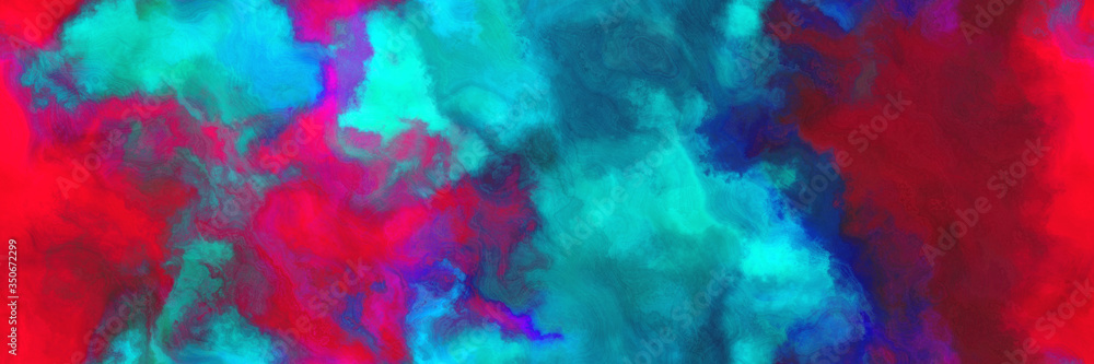 Poster seamless pattern abstract watercolor background with watercolor paint with old mauve, dark turquoise