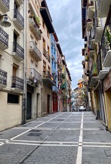 Calle navarreria, Pamplona. Navarra. Turismo. Casco antiguo 