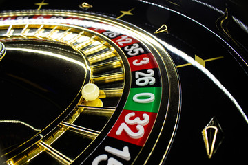 handmade wooden roulette wheel