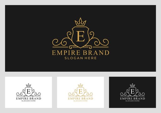 royal, empire, kingdom logo design premium vector
