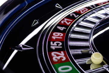 handmade wooden roulette wheel