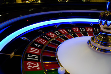 handmade wooden roulette wheel