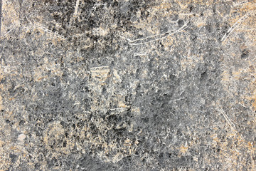 Old stone wall. Large grunge textures and backgrounds. Top view. Copy space.