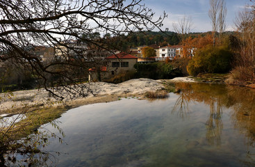 river in the village