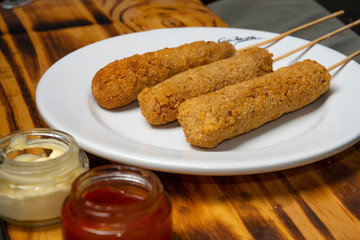 fried sausage