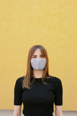 Female Portrait With Mask