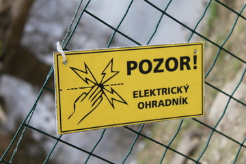 signage in the Czech Republic
