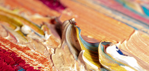 oil painting fragment, abstract illustration