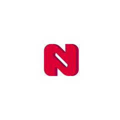 Letter N logo icon design template elements.