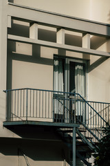 Fototapeta premium View of the facade of a building in the streets of Limassol in Cyprus island